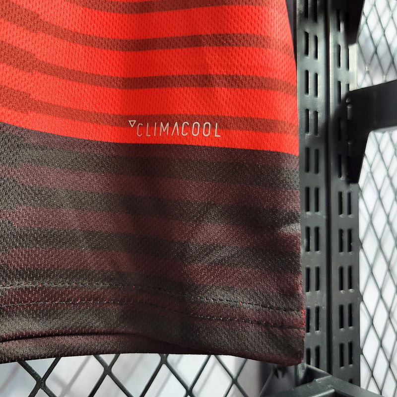 Flamengo 2018/19 Retro Red/Black Stripe Home Jersey