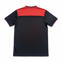Flamengo 26/27 Black/Dark Gray Striped/Red Trim Jersey