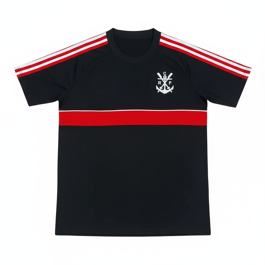 Flamengo 26/27 Black/Red and White Stripes Classic Jersey