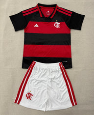 Flamengo 26/27 Black/Red Home Kids Jersey Set