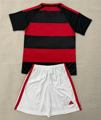Flamengo 26/27 Black/Red Home Kids Jersey Set