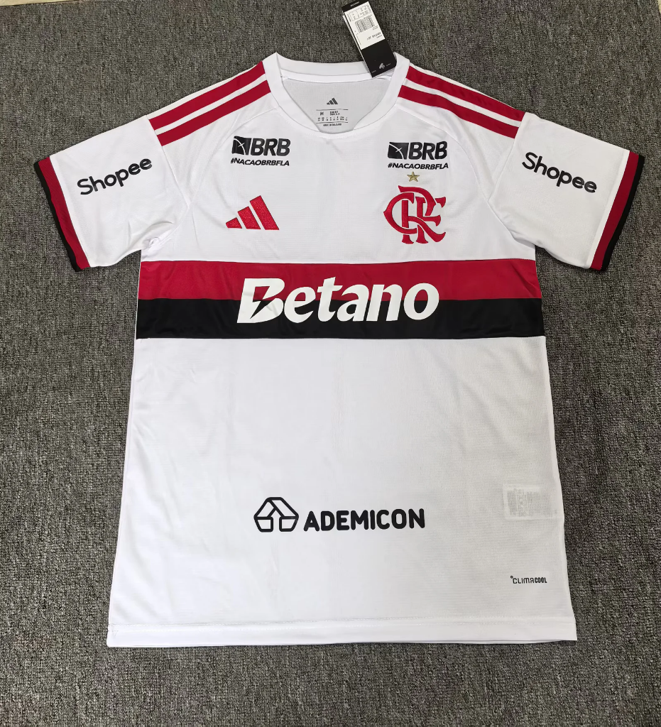 Flamengo 26/27 White/Red/Black Away Jersey