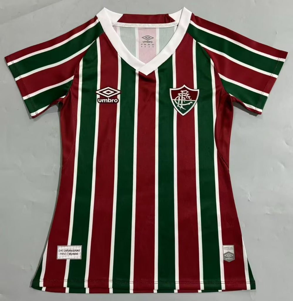 Fluminense 25/26 Green/Red Stripes Home Women Jersey