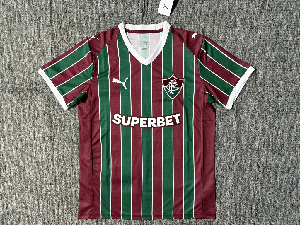 Fluminense 26/27 Green/Red Stripes Home Jersey