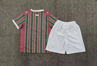 Fluminense 26/27 Green/Red Stripes Home Kids Jersey Set