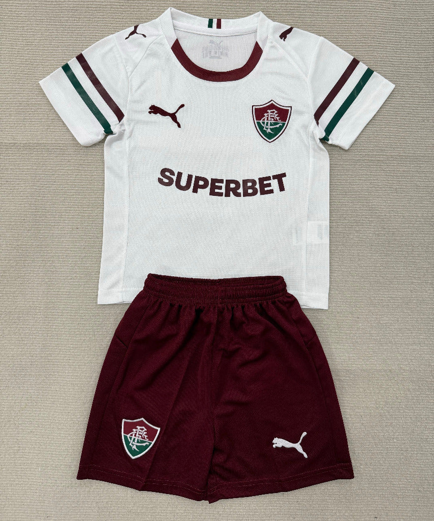 Fluminense 26/27 White/Maroon Away Kids Jersey Set