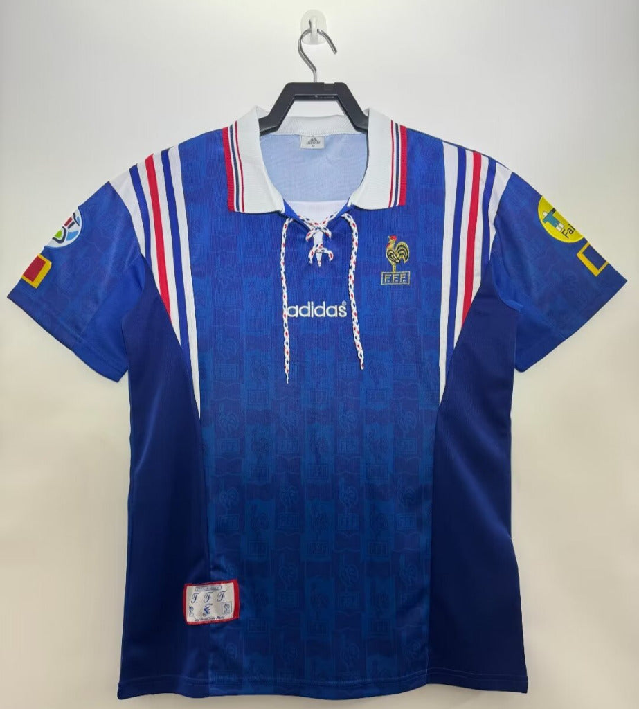 France 1996 Vintage Retro Home Jersey