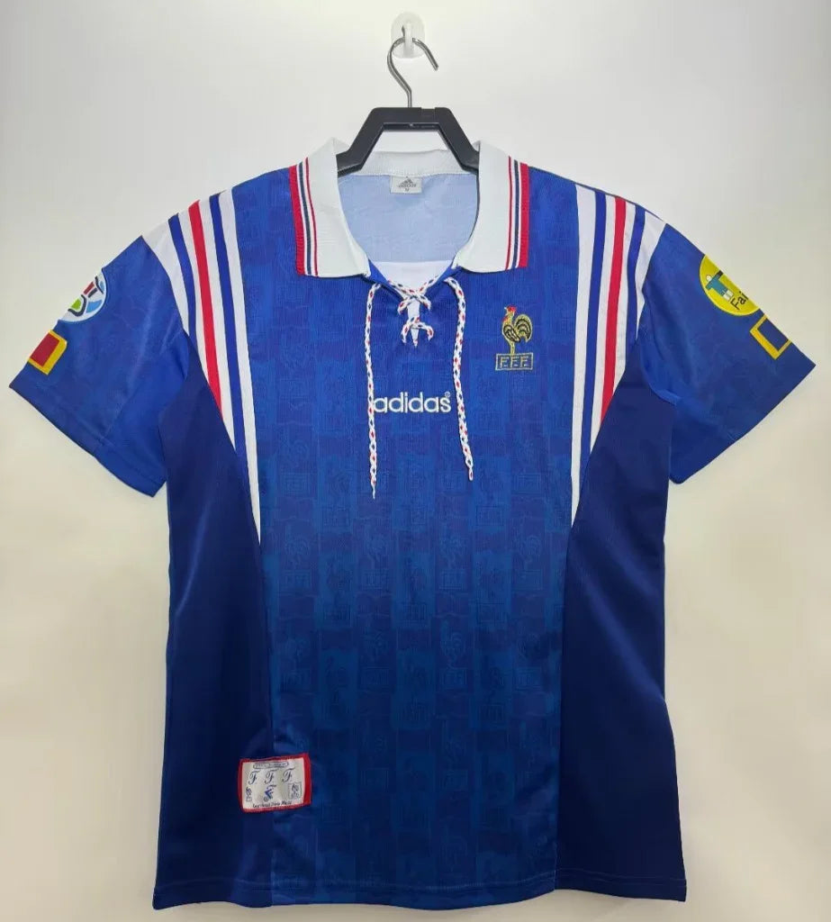 France 1996 Vintage Retro Home Jersey