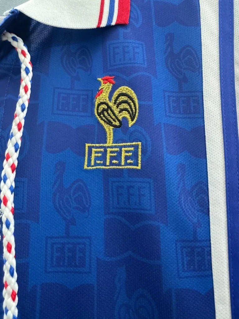 France 1996 Vintage Retro Home Jersey