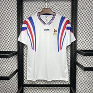 France 1996 Vintage Retro White Away Jersey