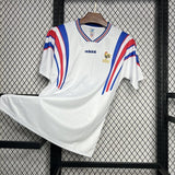 France 1996 Vintage Retro White Away Jersey