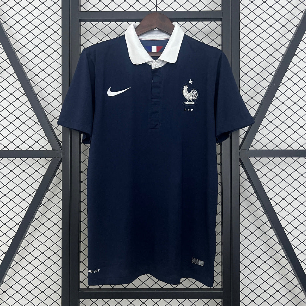 France  2014 Vintage Retro Home Jersey