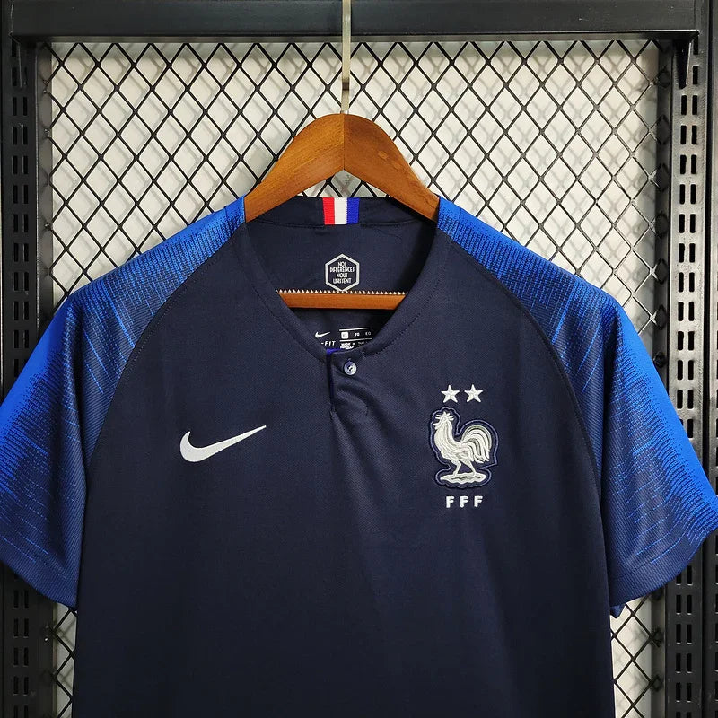 France 2018 Retro Version World Cup Home Jersey