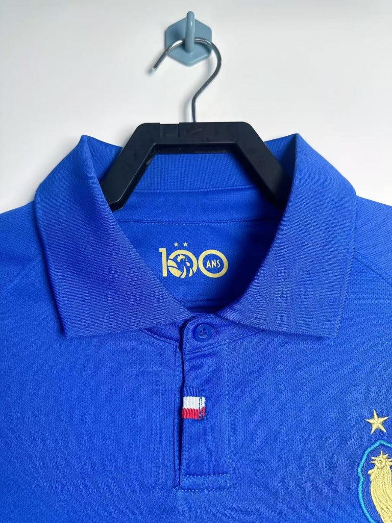France 2019/20 Retro 100th Anniversary Blue T-Shirt