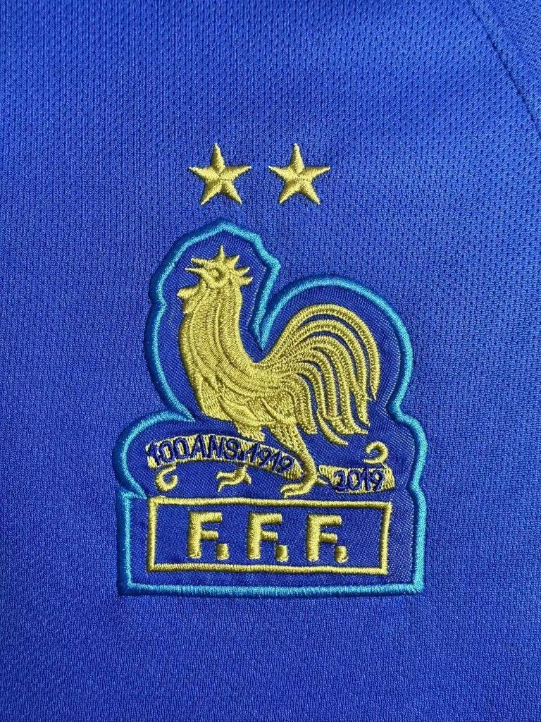 France 2019/20 Retro 100th Anniversary Blue T-Shirt