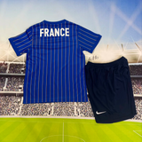 France 2026 Blue Pinstripe Training Kids Jersey Set