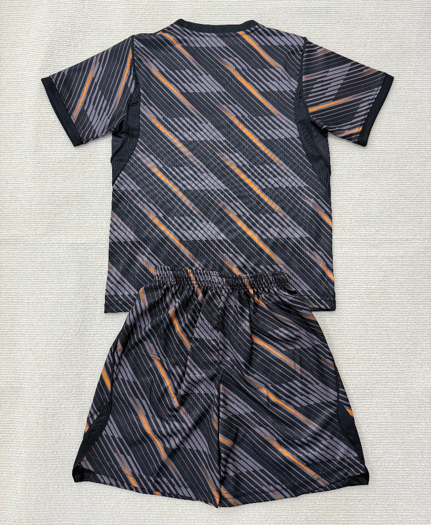France 26/27 World Cup Black/Medium Ash Goalkeeper Kids Jersey Set