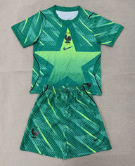 France 26/27 World Cup Green Goalkeeper Kids Jersey Set