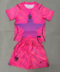 France 26/27 World Cup Hyper Pink Goalkeeper Kids Jersey Set