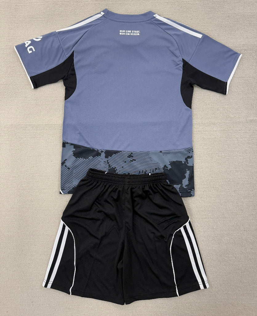 Frankfurt 25/26 Grey Third Away Kids Jersey Set