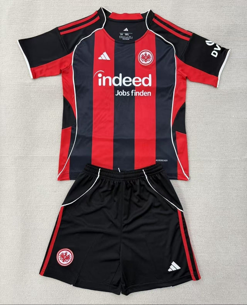 Frankfurt 25/26 Red/Black/White Home Kids Jersey Set