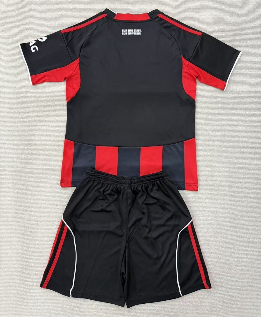 Frankfurt 25/26 Red/Black/White Home Kids Jersey Set