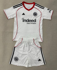 Frankfurt 25/26 White/Red/Black Away Kids Jersey Set
