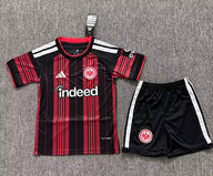 Frankfurt 26/27 Red/Black Stripes Home Kids Jersey Set