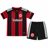 Frankfurt 26/27 Red/Black Stripes Home Kids Jersey Set