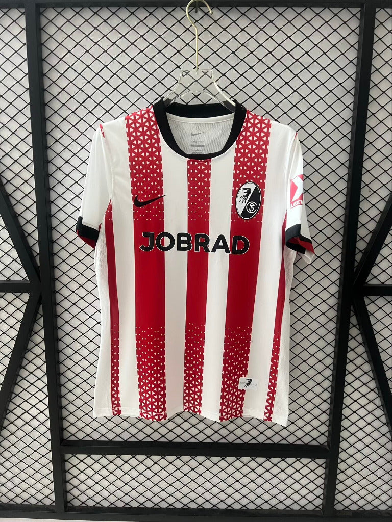 Freiburg 25/26 Red/White Stripes Home Jersey