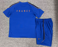 French 2026 Blue Home Training Kids Jersey Set