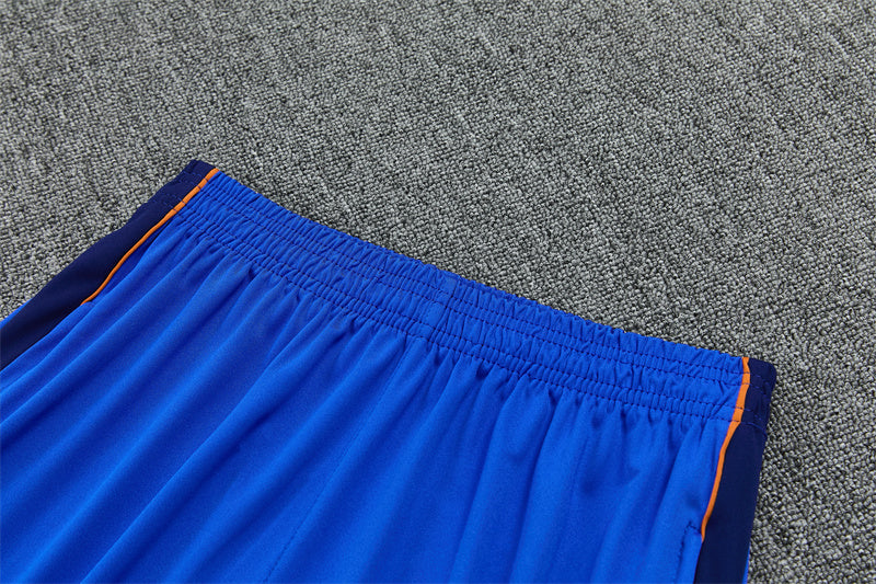French 26/27 Royal Blue with Red Trim Training Tracksuit Set