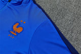 French 26/27 Royal Blue with Red Trim Training Tracksuit Set