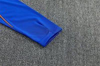 French 26/27 Royal Blue with Red Trim Training Tracksuit Set