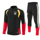 German 26/27 Black/Red/White Stripes Training Tracksuit Set