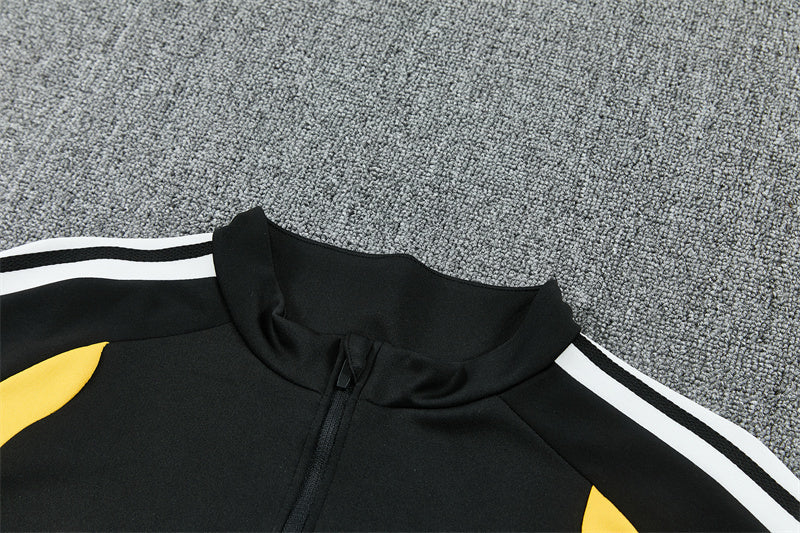 German 26/27 Black/Red/White Stripes Training Tracksuit Set