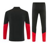 German 26/27 Black/Red/White Stripes Training Tracksuit Set