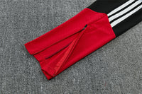 German 26/27 Black/Red/White Stripes Training Tracksuit Set