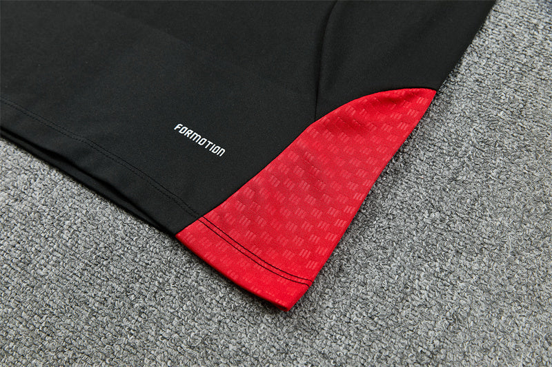 German 26/27 Black/Red/White Stripes Training Tracksuit Set