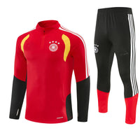 German 26/27 Red/Black/White Stripes Training Tracksuit Set
