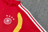 German 26/27 Red/Black/White Stripes Training Tracksuit Set