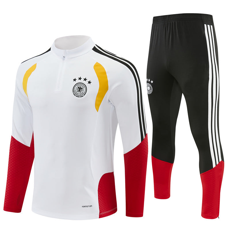 German 26/27 White/Red/Black Training Tracksuit Set