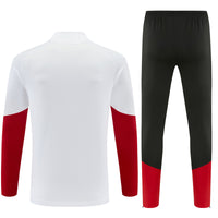 German 26/27 White/Red/Black Training Tracksuit Set