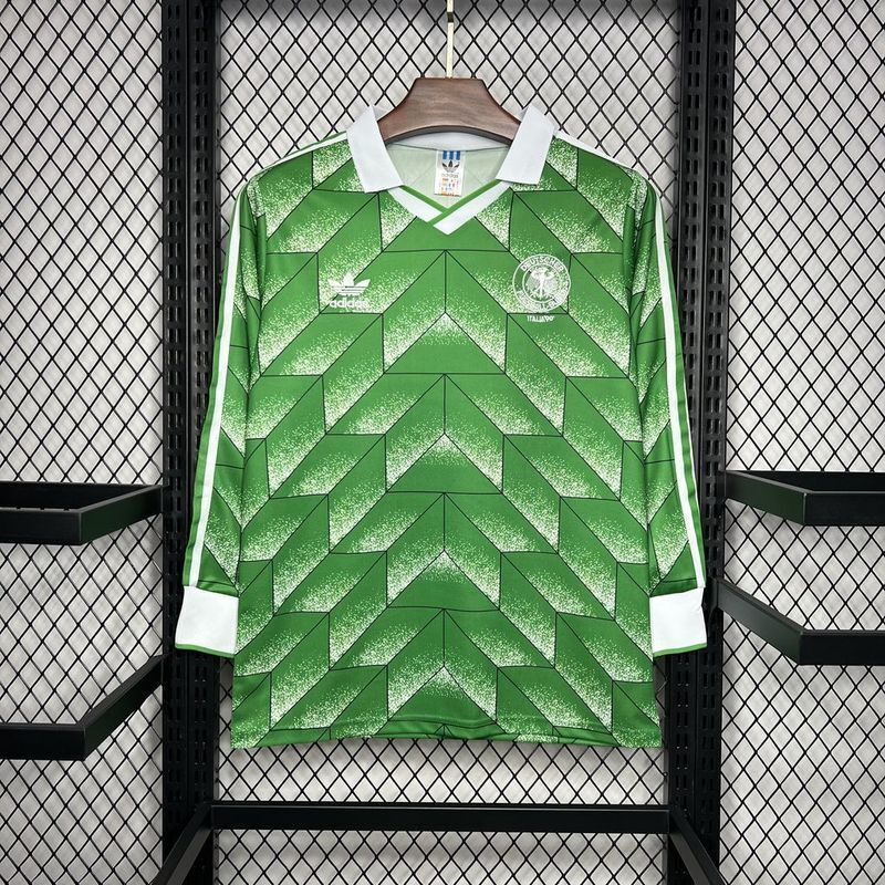 Germany 1990 Vintage Retro Away Long Sleeve Jersey