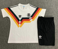Germany 1990 Vintage Retro Home Kids Jersey Set