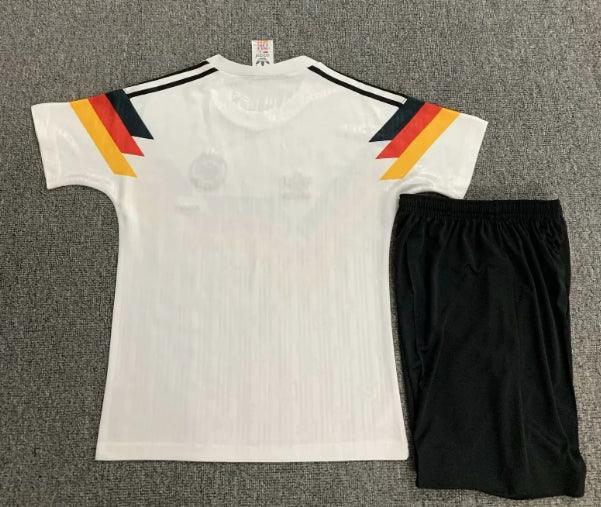 Germany 1990 Vintage Retro Home Kids Jersey Set