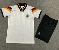 Germany 1992 Vintage Retro Home Kids Jersey Set