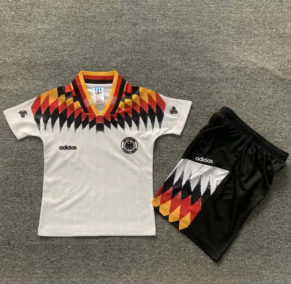 Germany 1994 Vintage Retro Home Kids Jersey Set