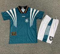 Germany 1996 Vintage Retro Away Kids Jersey Set