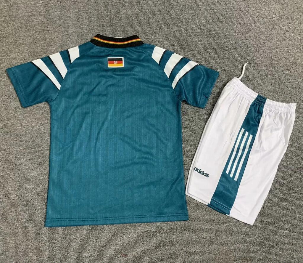 Germany 1996 Vintage Retro Away Kids Jersey Set